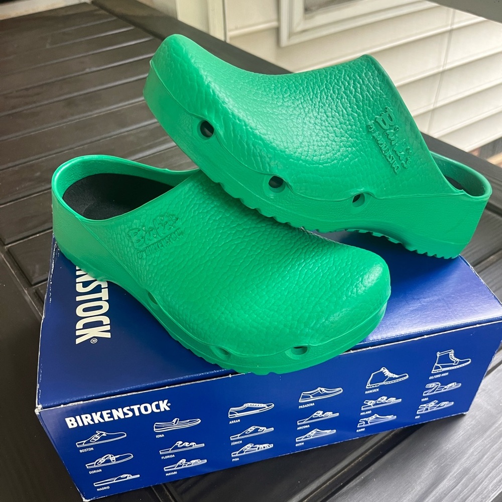 Birki Air Birkenstock Polyurethane Antistatic Green Regular Fit Size 39